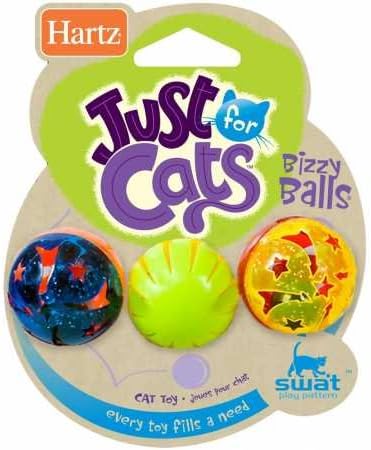 Hartz Bizzy Balls Cat Toy - For All Breed Sizes
