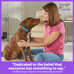 Hunger for Words Talking Pet Starter Set - 4 Recordable Buttons for Dog Communication