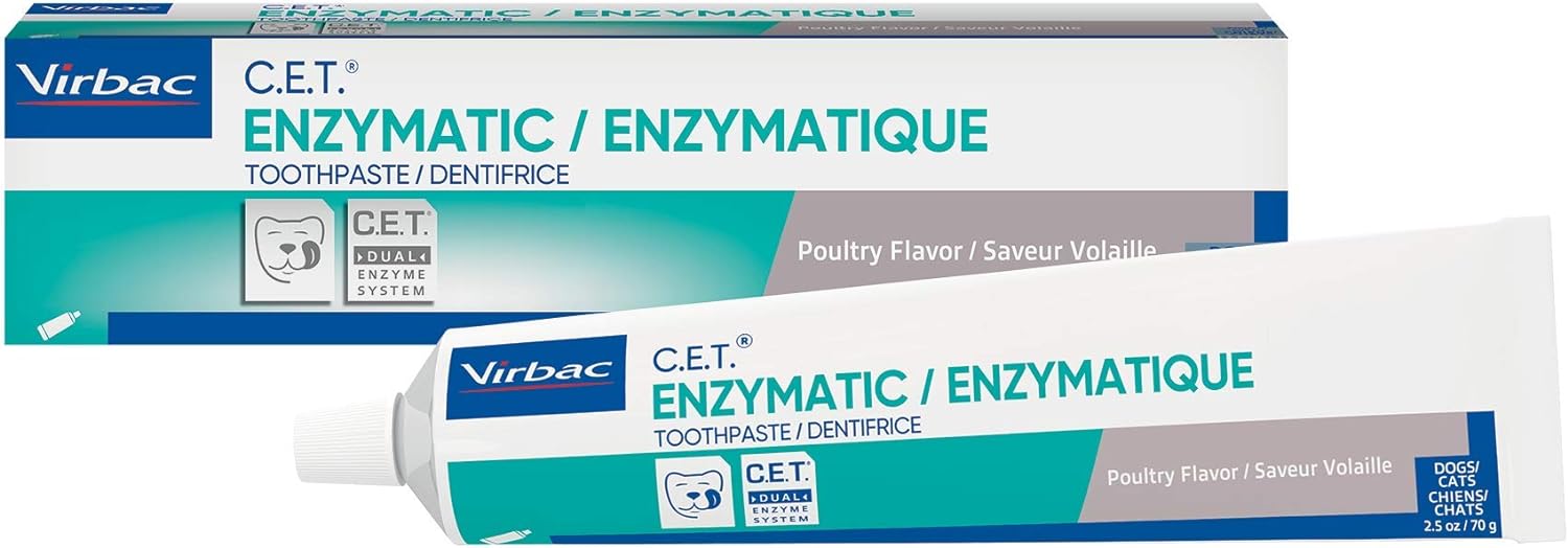 CET Enzymatic Toothpaste - Poultry Flavor, 2.5 Oz Tube