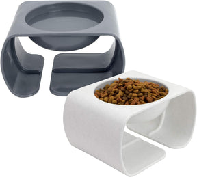 Kitty City Raised Cat Food Bowl Collection - Stress-Free Feeder