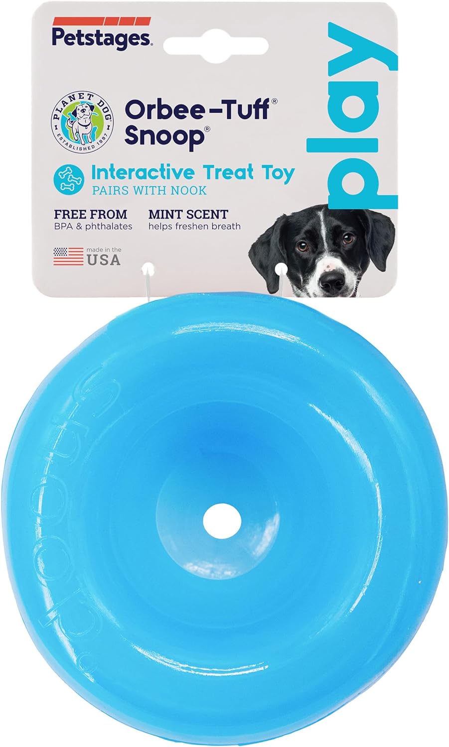 Orbee-Tuff Snoop - Large Blue Treat Dispensing Toy
