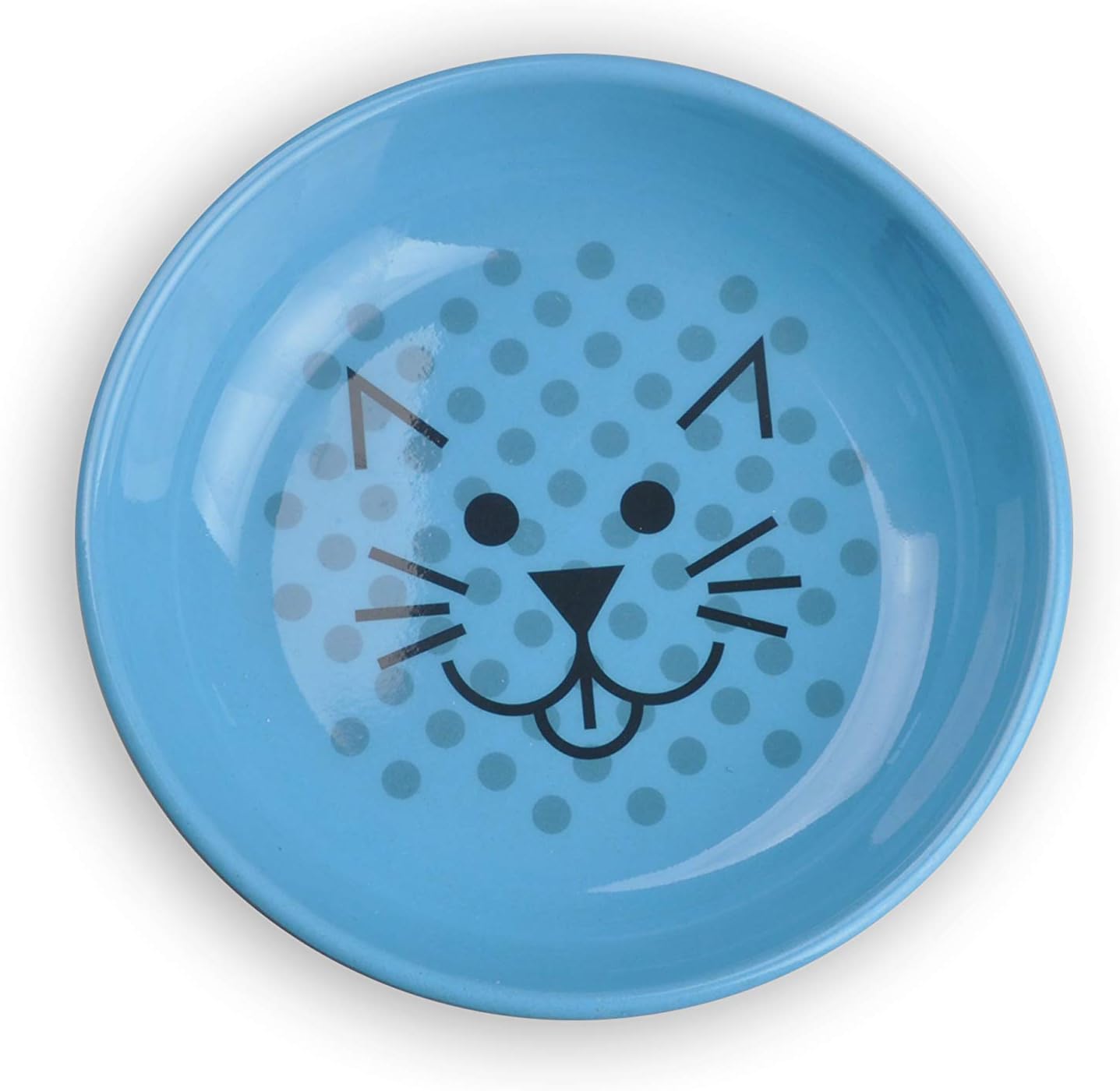 Van Ness Ecoware Whisker-Friendly Cat Bowl - 8 oz, Blue