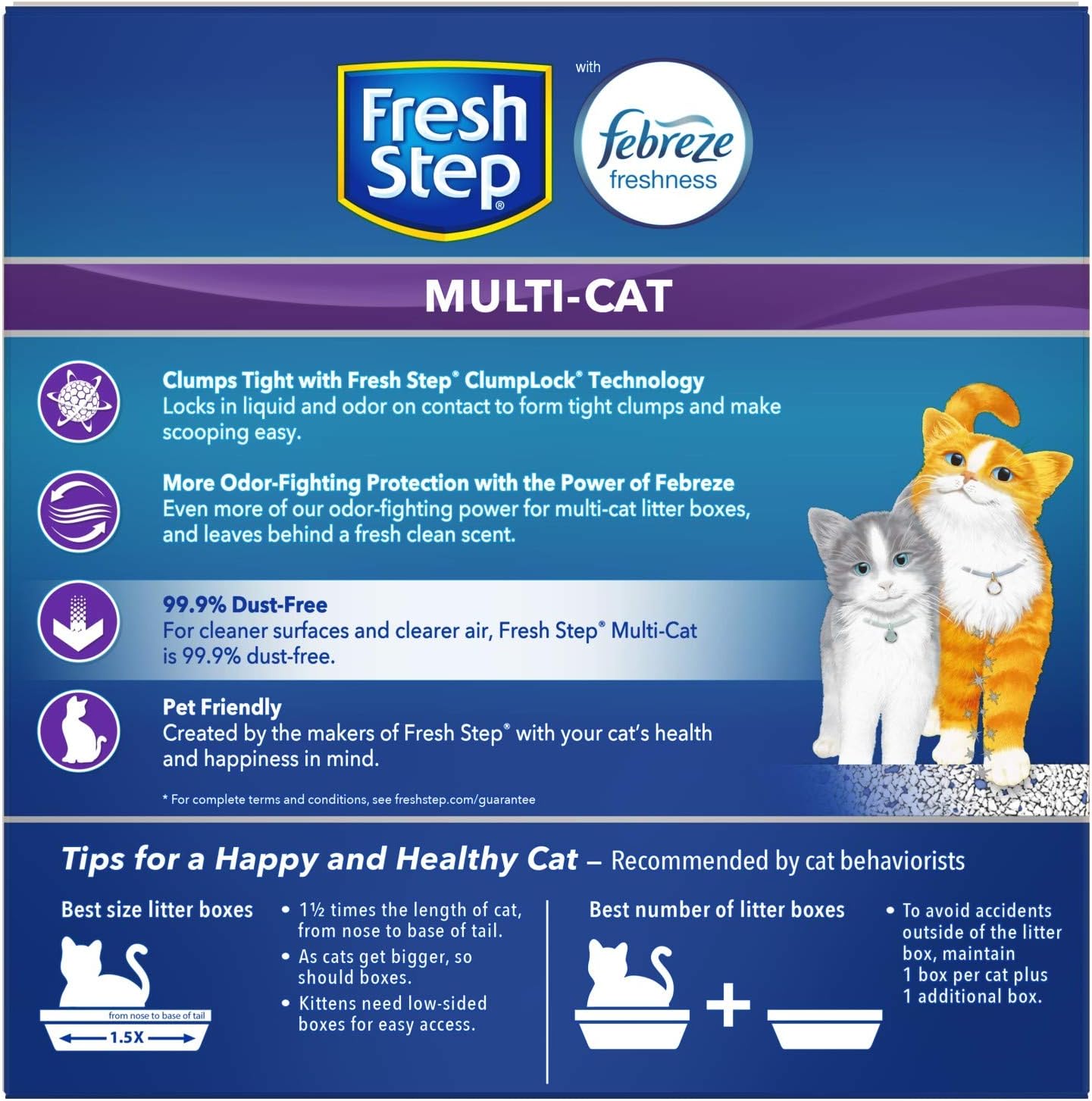 Febreze Clumping Cat Litter - 14 Lbs, Multi-Cat Odor Control