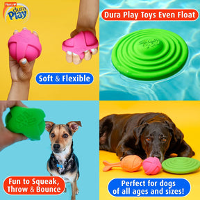 Dura Play Bacon Scented Squeak Balls - Small Breed, 3 Pack