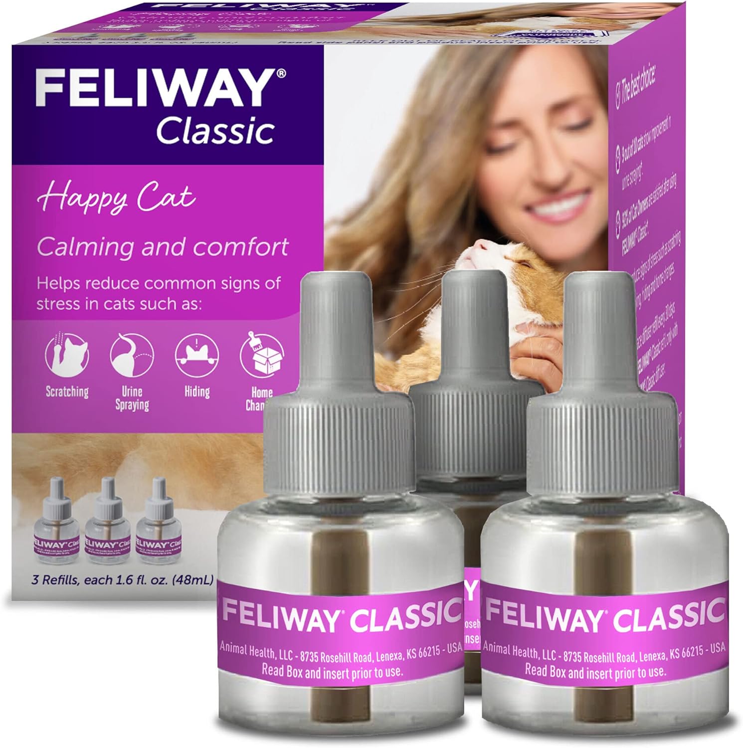 FELIWAY Classic Cat Calming Pheromone 30-Day Refill - 1 Pack