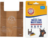Petmate Heavy Duty Pet Waste Bags - 20 Count Refill for Swivel Bin & Rake Dog Pooper Scooper