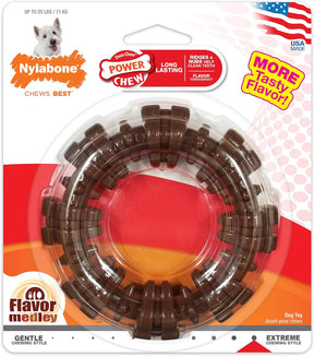 Power Chew Ring - Tough Dog Chew Toy, Flavor Medley - Small/Regular