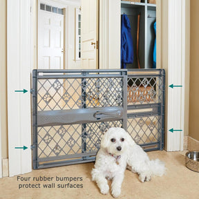 MYPET North States Paws Portable Pet Gate: Expandable 26-40" Wide, Pressure Mount, Durable Dog Gate - Made in USA