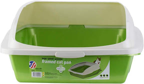 Van Ness Large High-Sided Cat Litter Box with Frame - Blue (CP4)