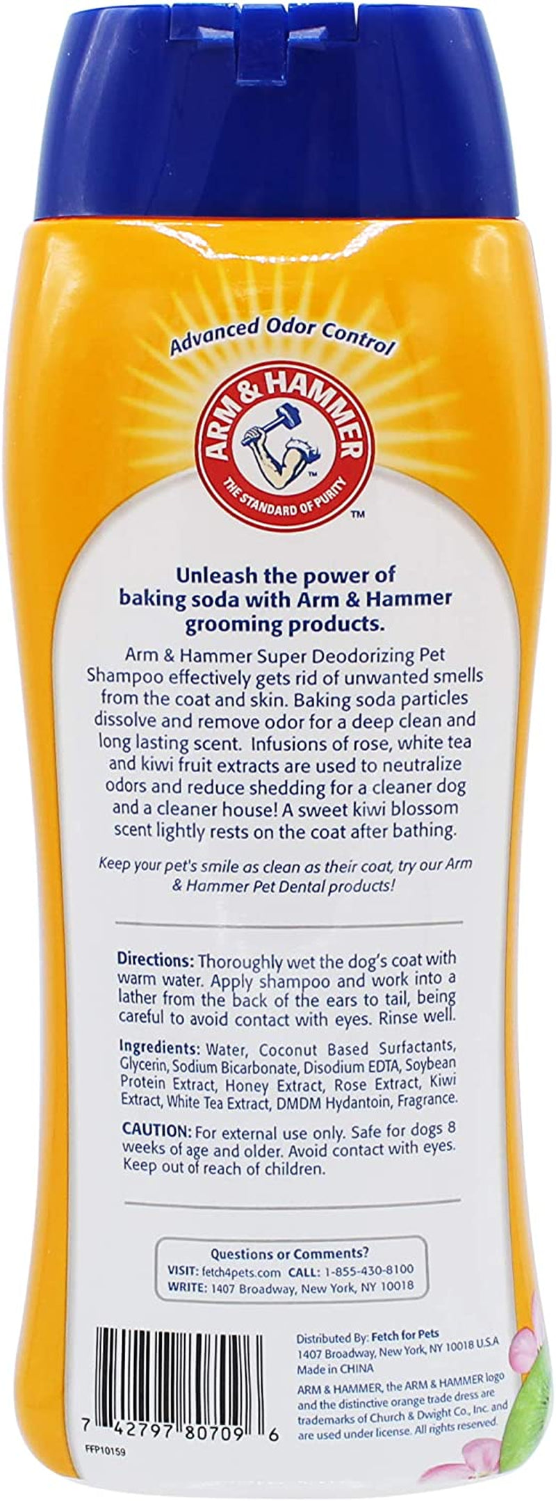 Super Deodorizing Dog Shampoo - Kiwi Blossom Scent, 20 Fl Oz